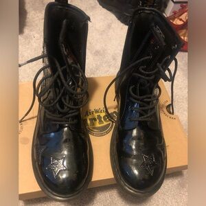 Dr. Martens - Lady’s US 7 - Men’s US 6 Black with Glitter Starts.